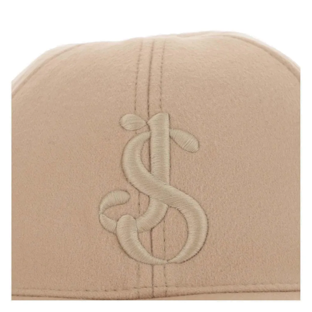 Jil Sander Logo Embroidered Curved-Peak Baseball Cap