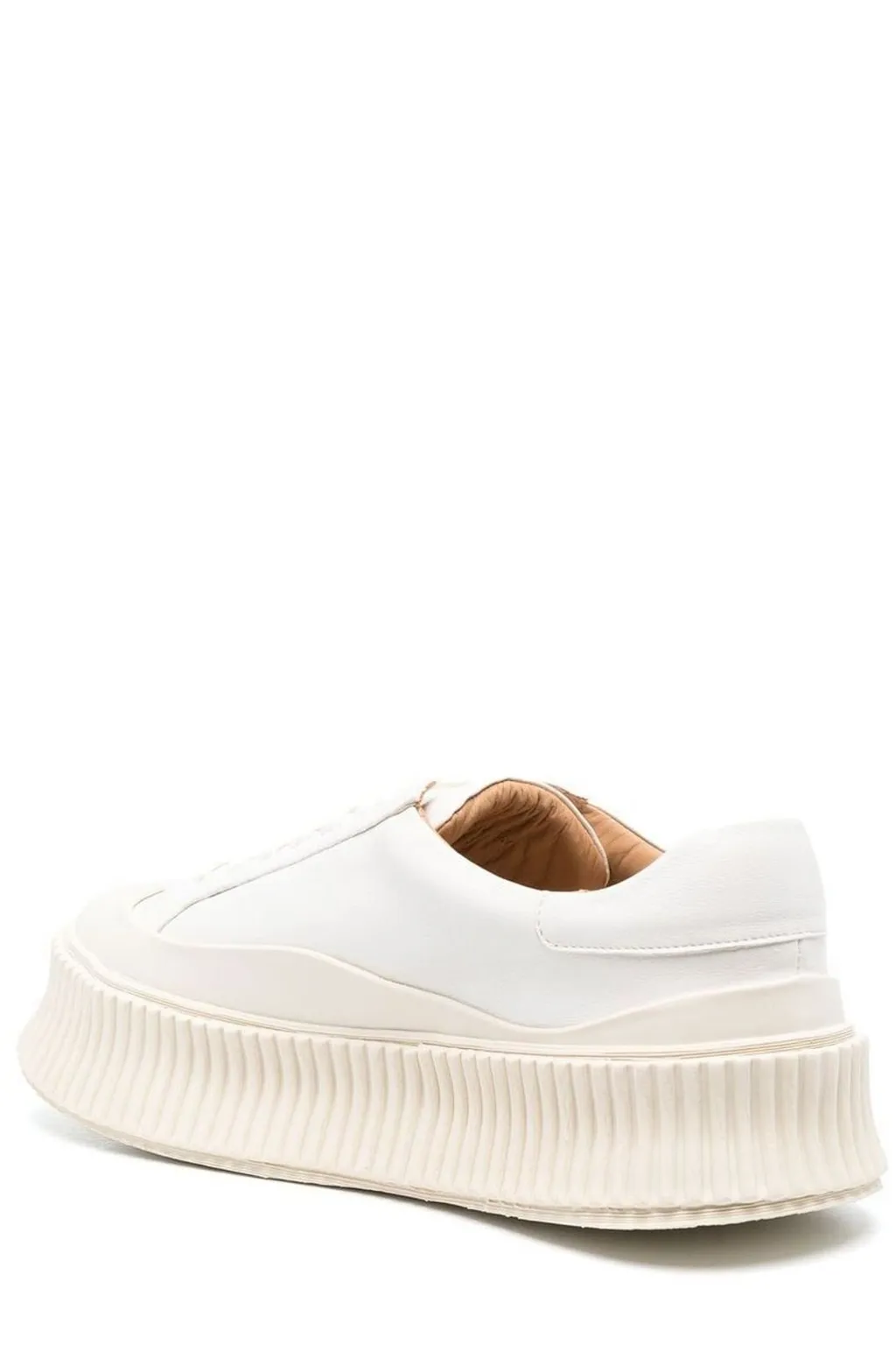 Jil Sander Round Toe Low-Top Sneakers