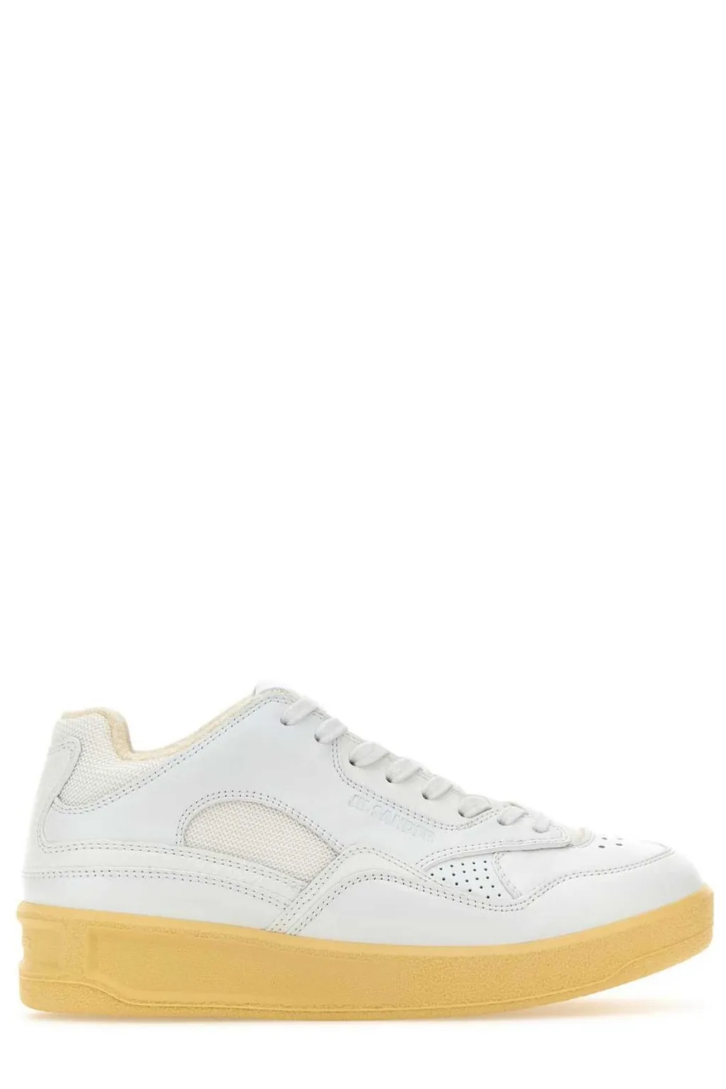 Jil Sander Round Toe Lace-Up Sneakers
