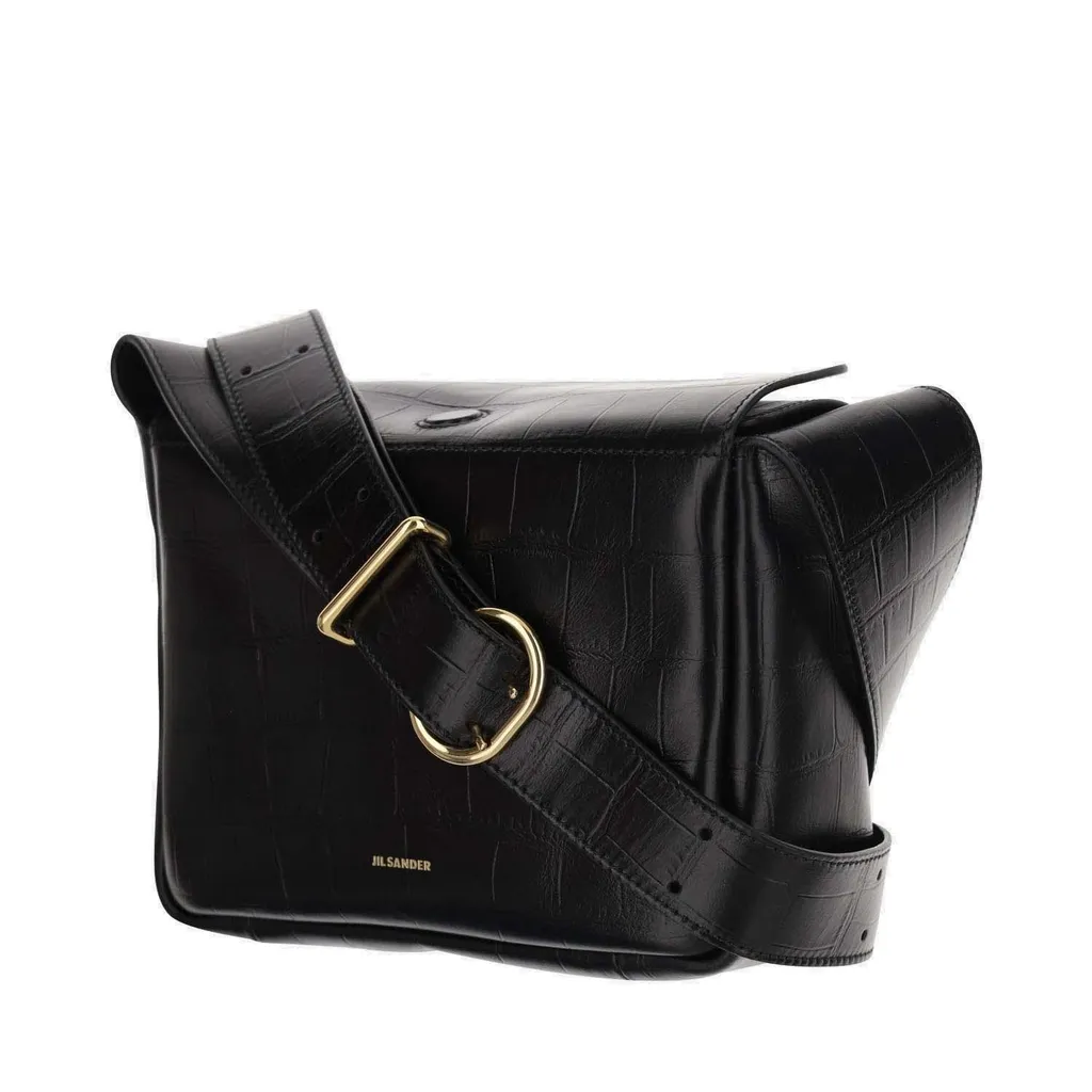 Jil Sander Embossed Messenger Bag