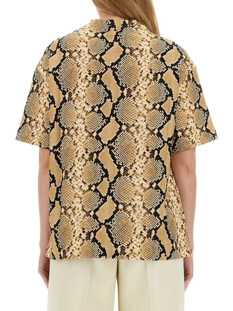 Jil Sander Python Printed Crewneck T-Shirt