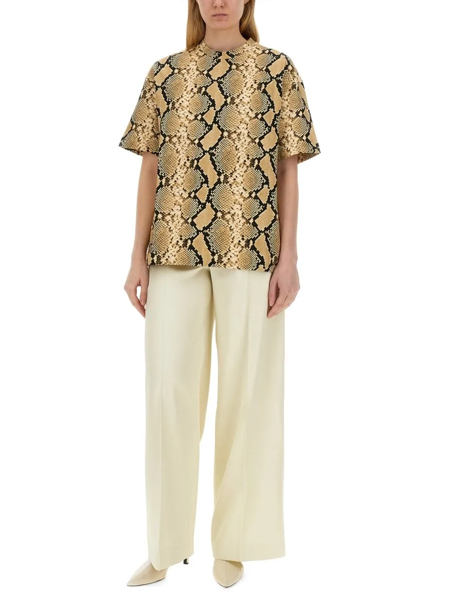 Jil Sander Python Printed Crewneck T-Shirt