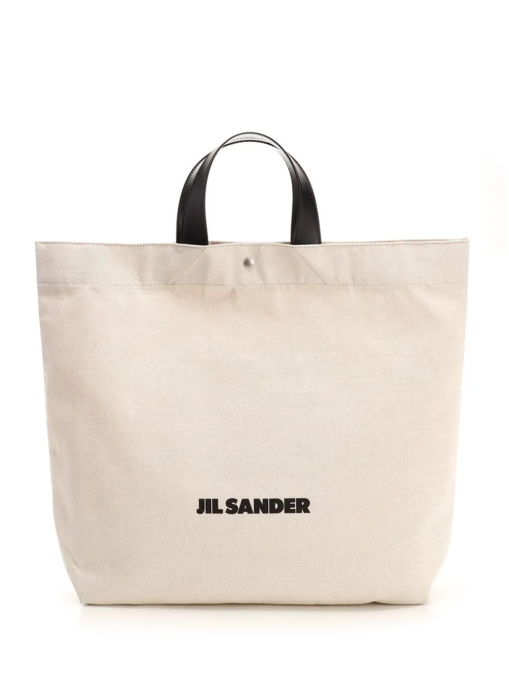Jil Sander Logo Printed Large Tote Bag
