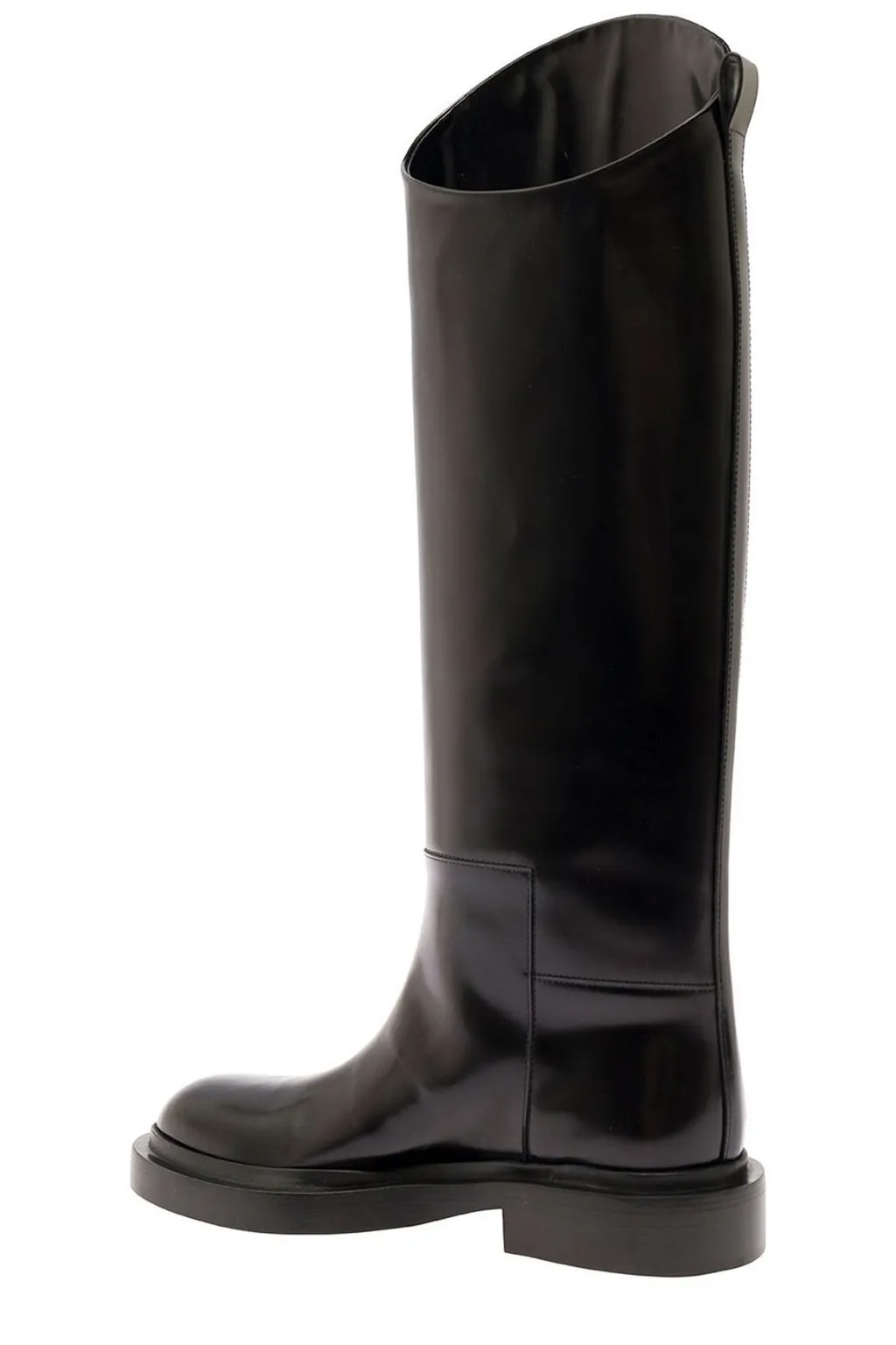 Jil Sander Asymmetric Round-Toe Boots