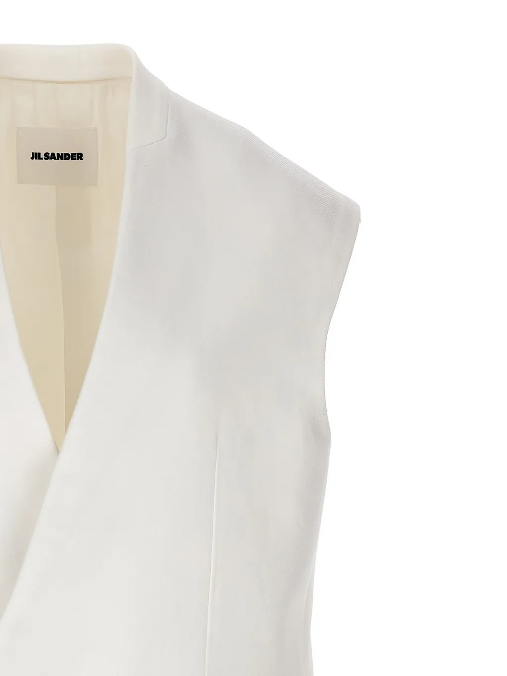 Jil Sander Straight Hem Oversized Tailored Vest