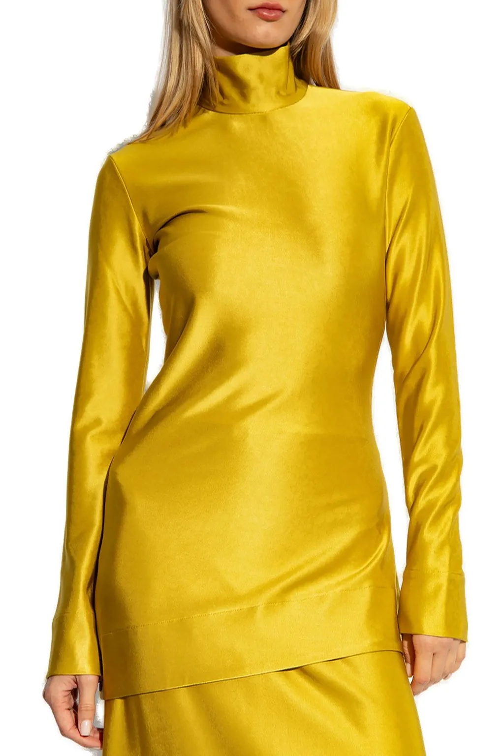 Jil Sander High-Neck Long-Sleeved Top