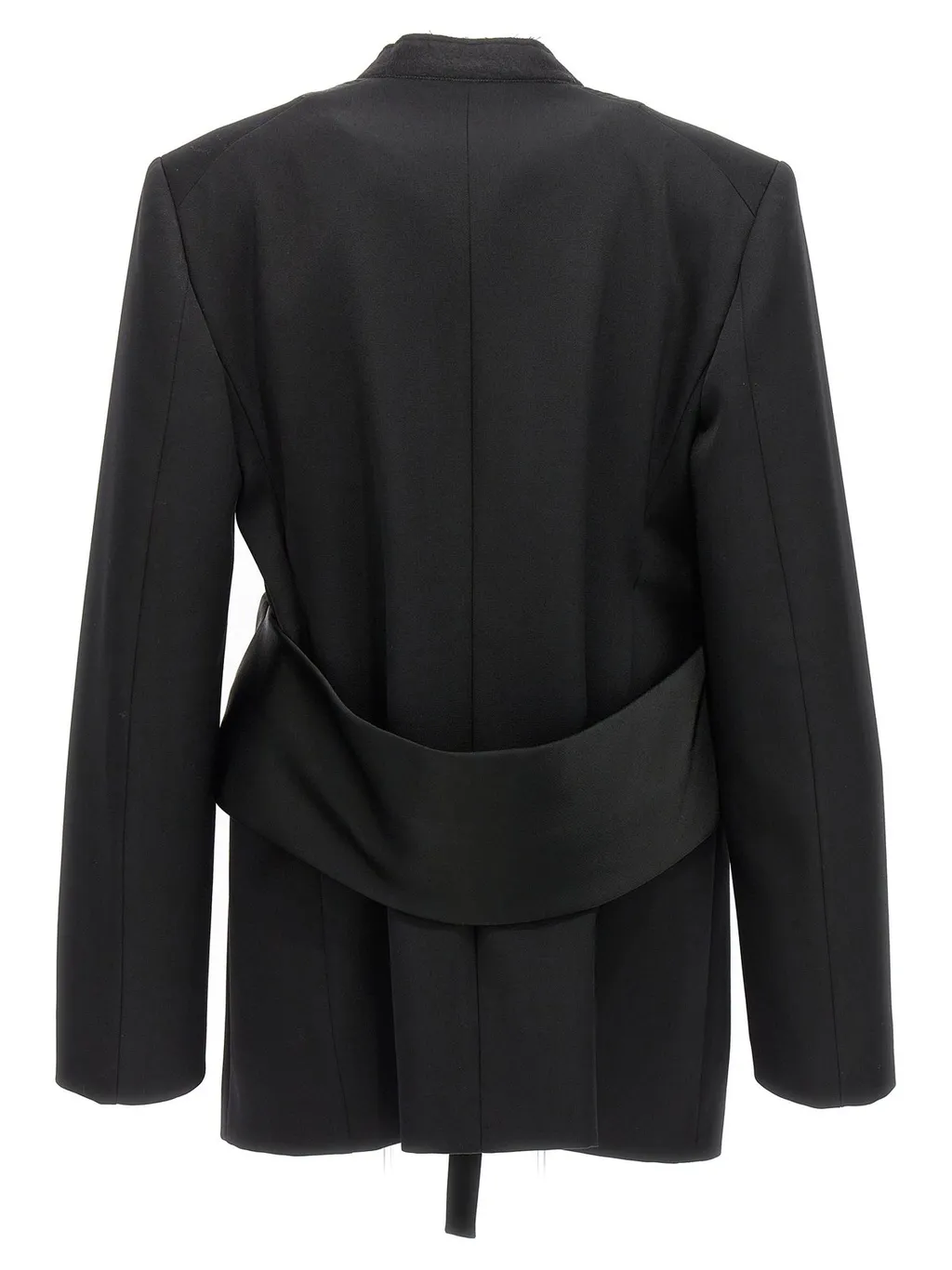 Jil Sander Strap Detailed Asymmetric Jacket
