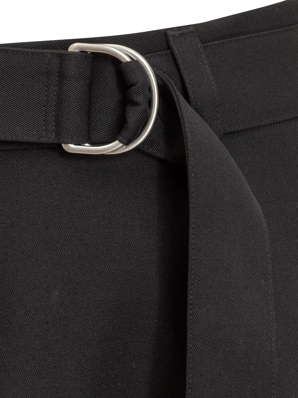 Jil Sander Belted High-Waist Wide-Leg Trousers