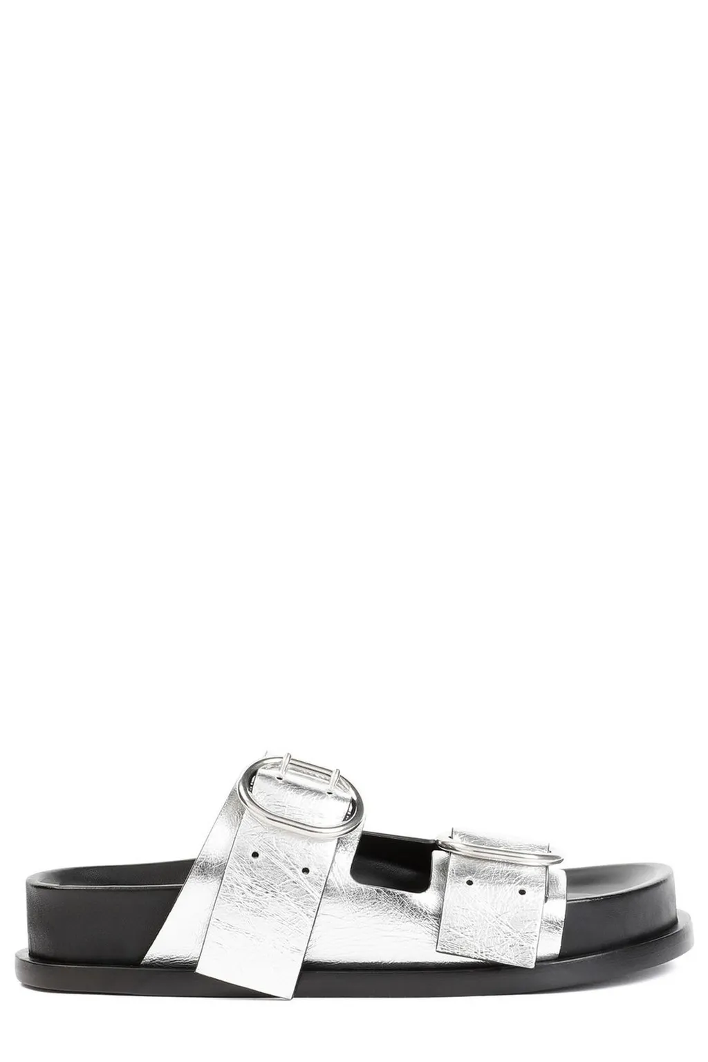 Jil Sander Double Buckled Slip-On Sandals