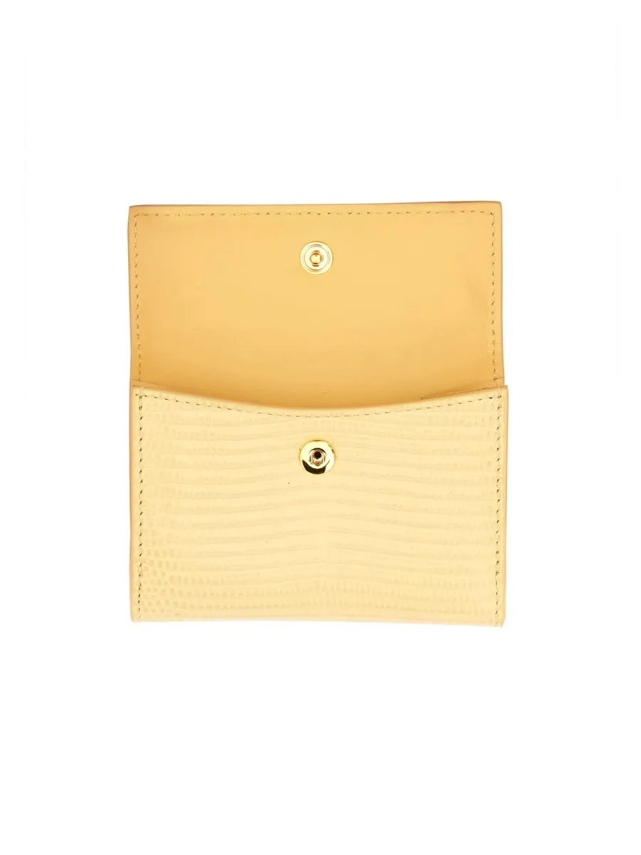 Jil Sander Embossed Foldover Wallet
