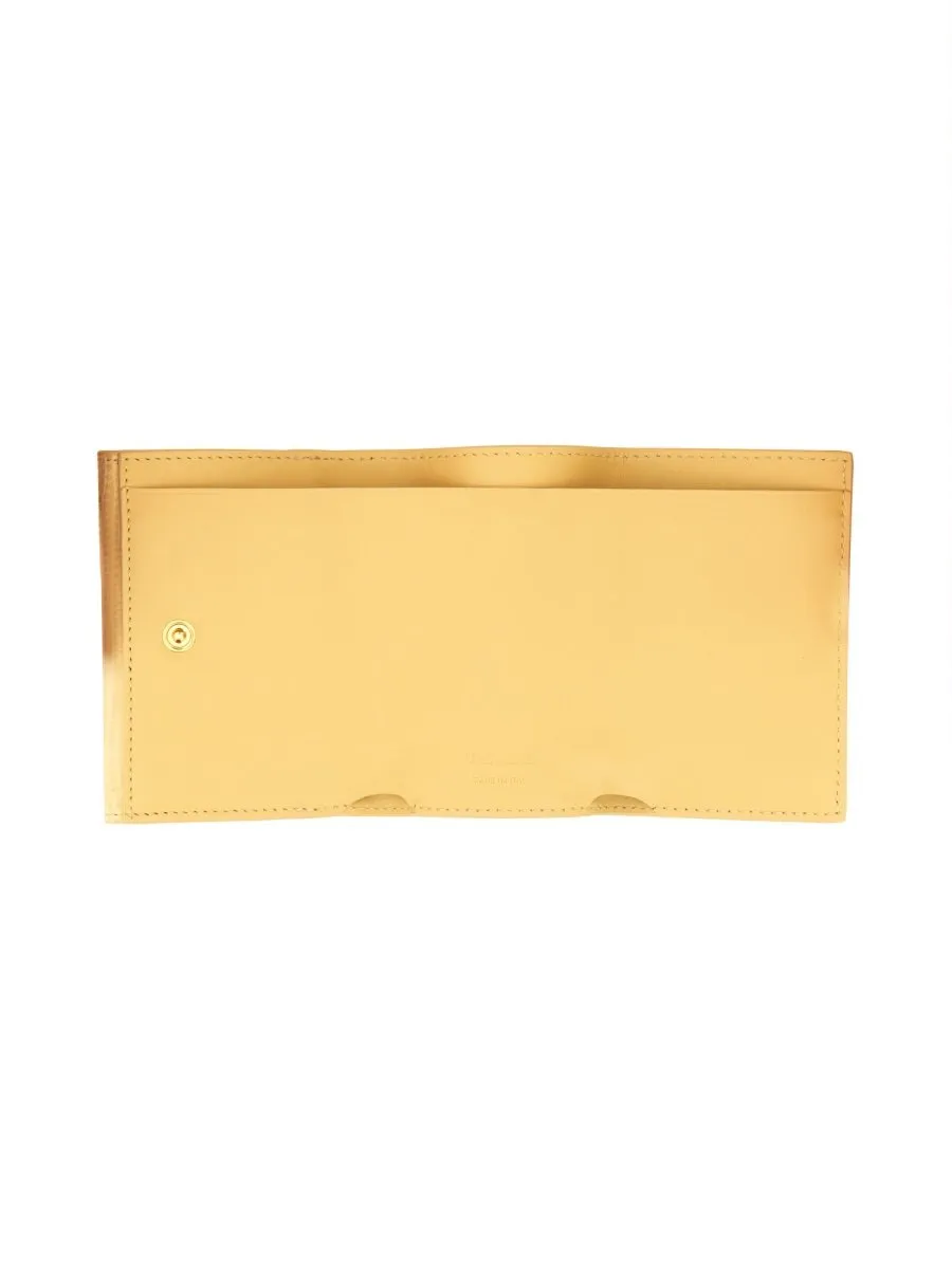 Jil Sander Embossed Foldover Wallet