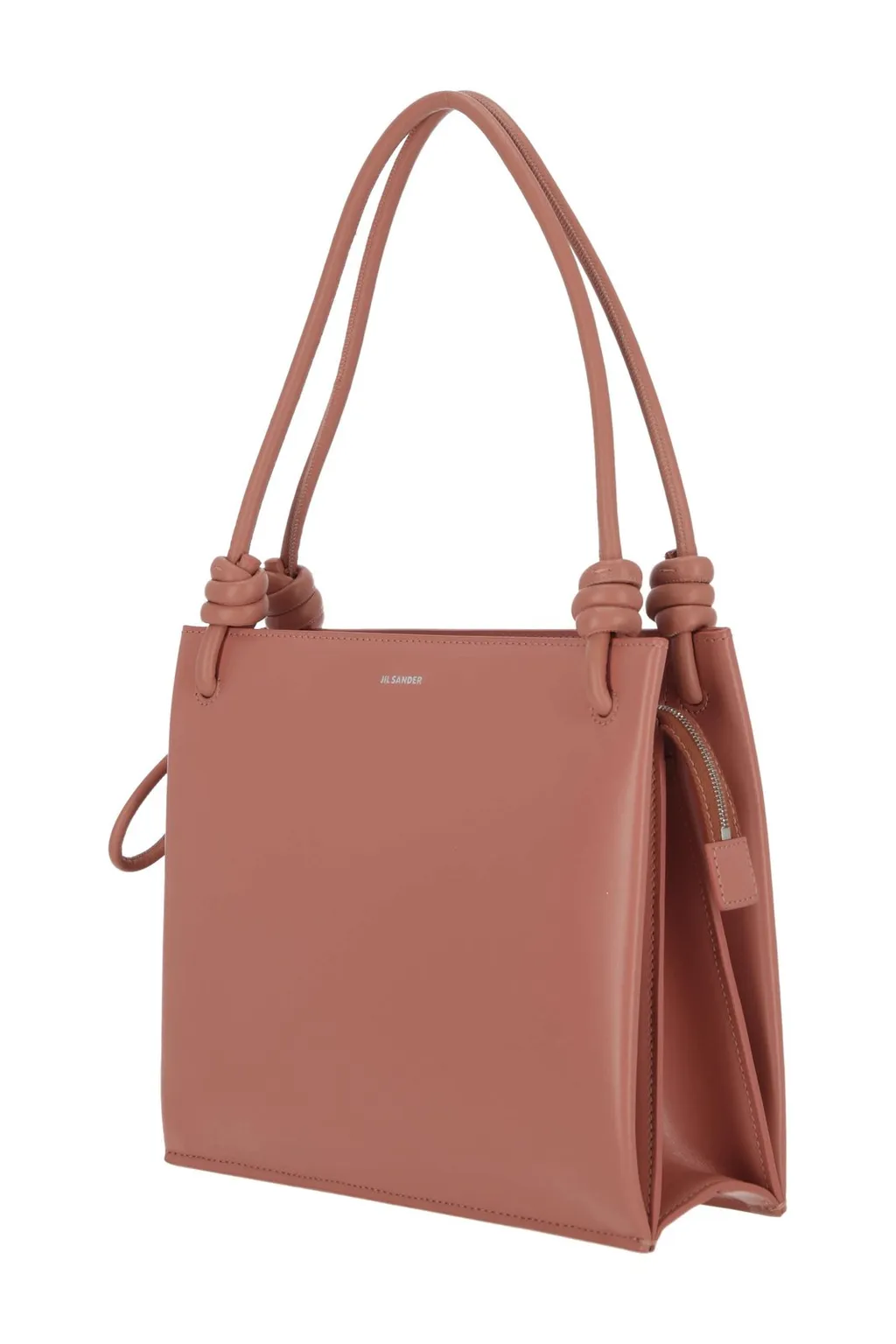 Jil Sander Knot-Detailed Logo Printed Tote Bag
