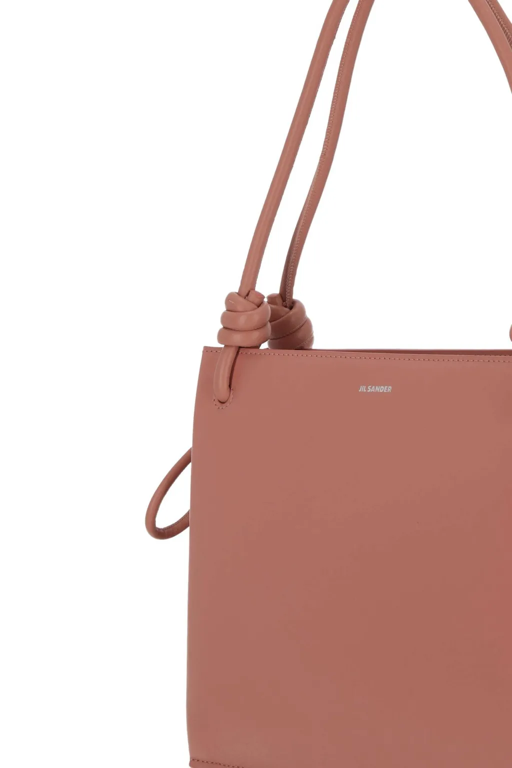 Jil Sander Knot-Detailed Logo Printed Tote Bag