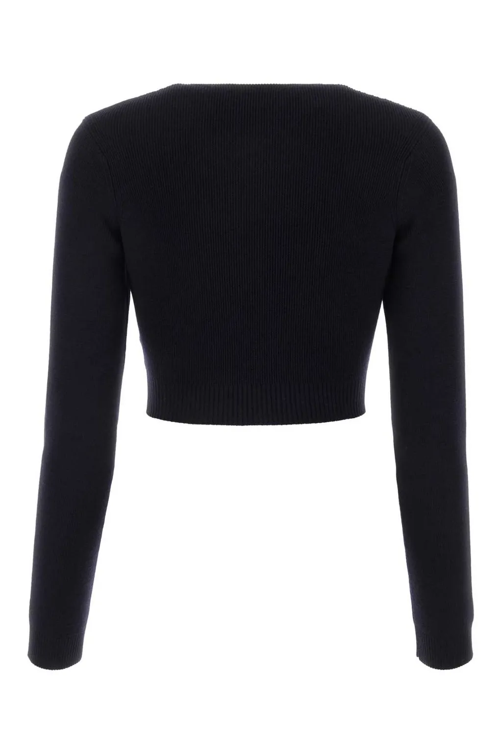 Jil Sander V-Neck Knitted Crop Top