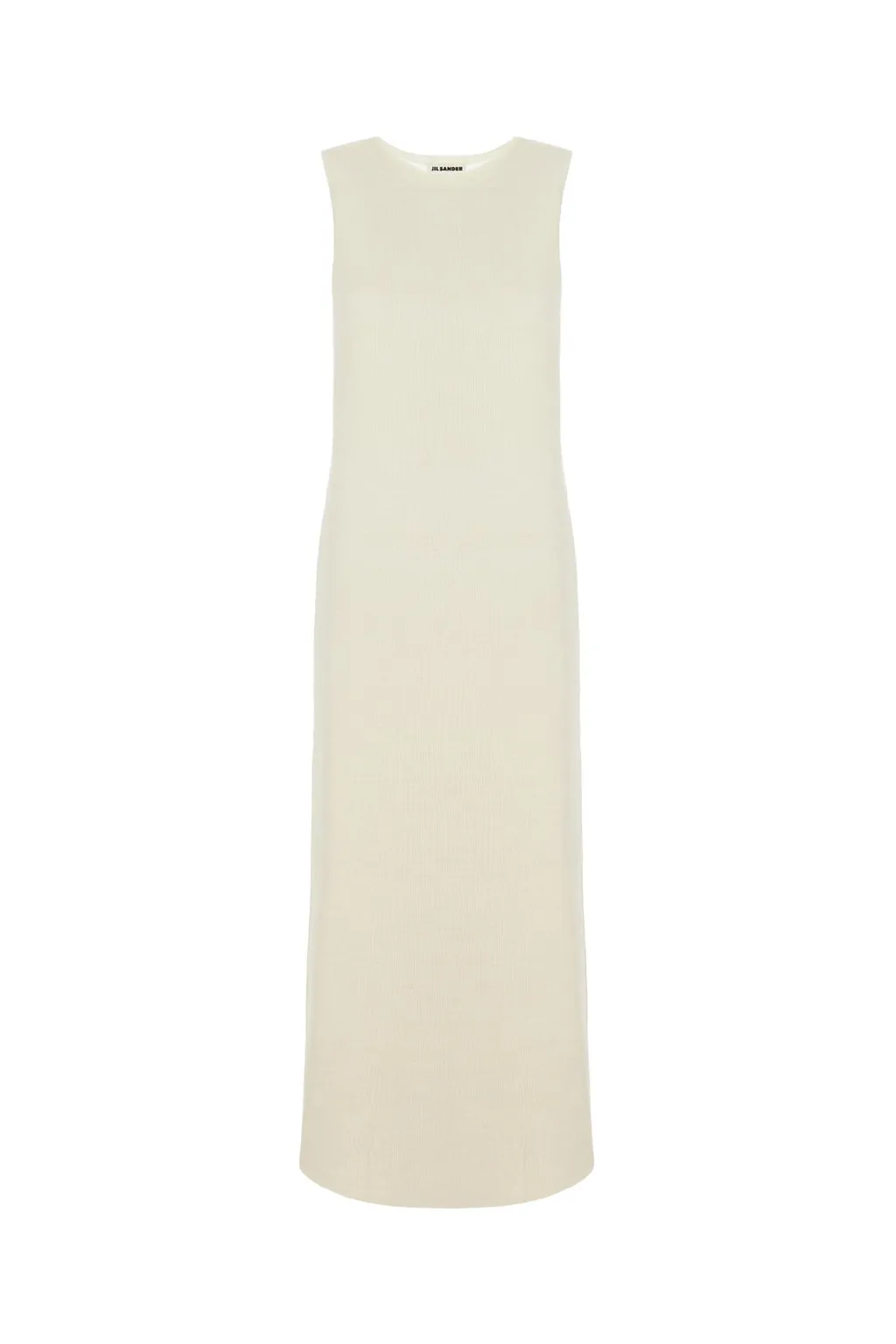 Jil Sander Semi-Sheer Knitted Sleeveless Long Dress