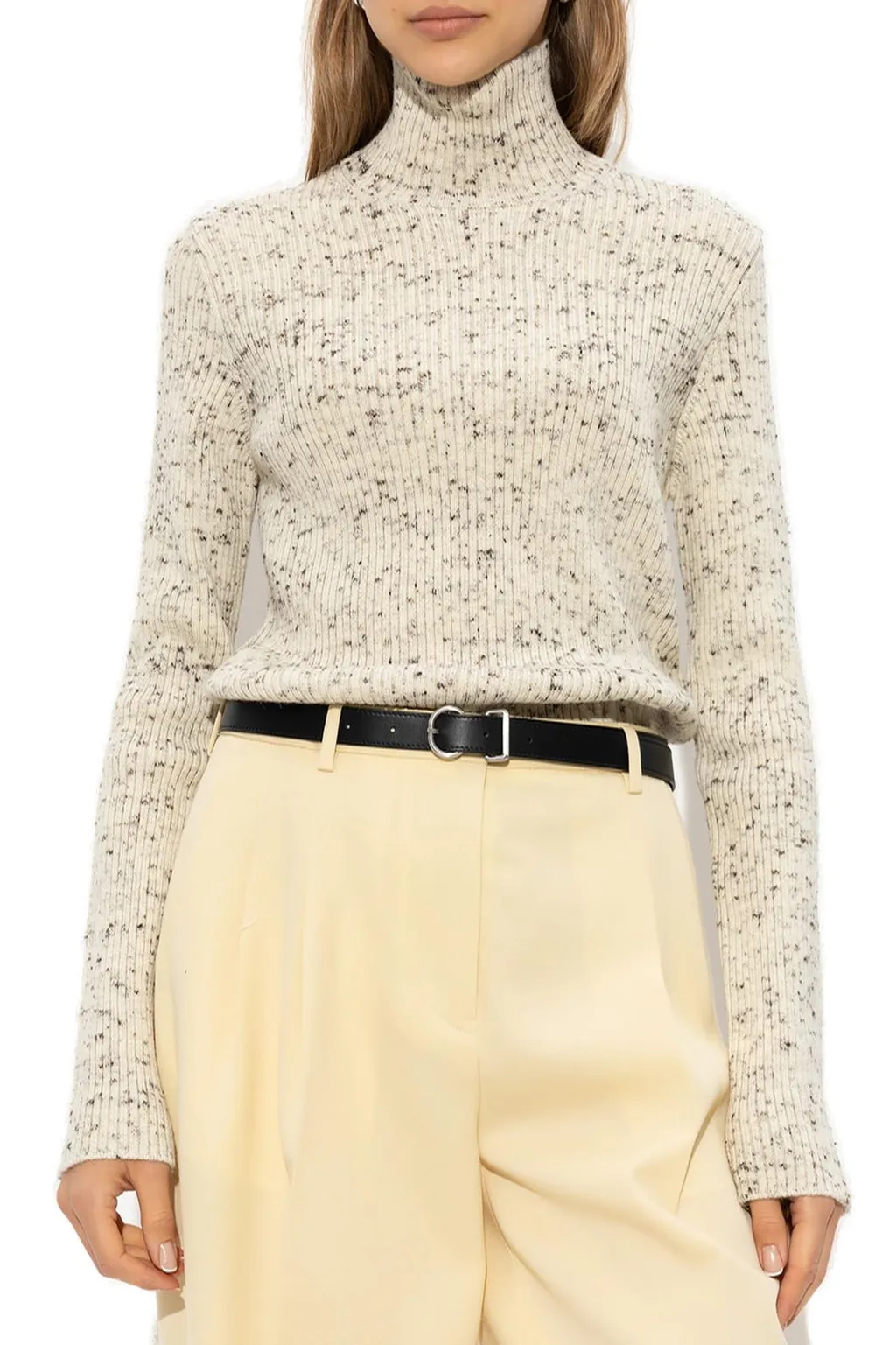 Jil Sander High-Neck Straight Hem Knitted Top