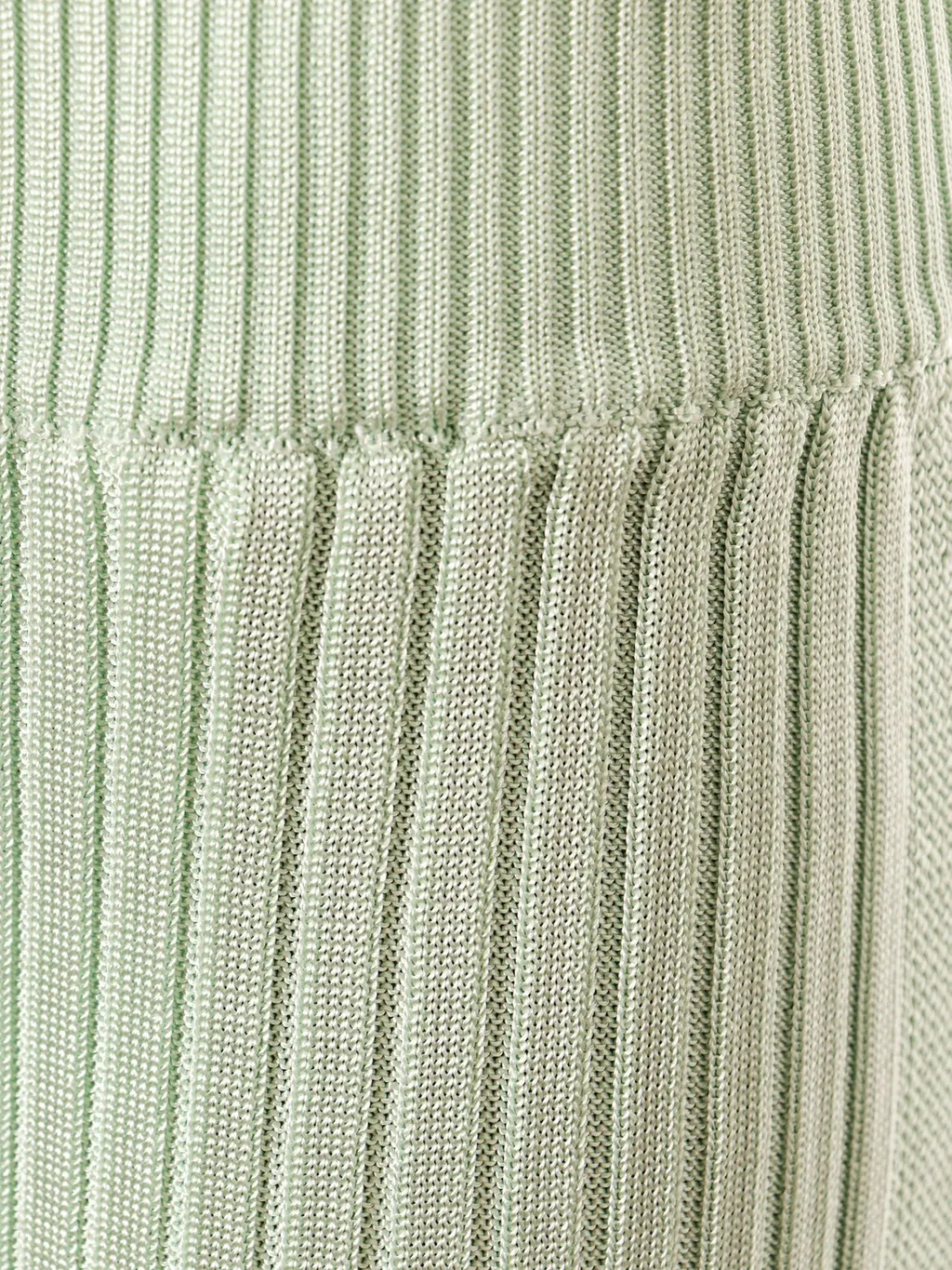 Jil Sander High-Waisted Ribbed-Knit Trousers
