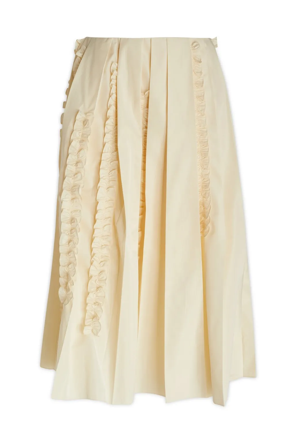 Jil Sander High-Waisted Pleated Midi Skirt