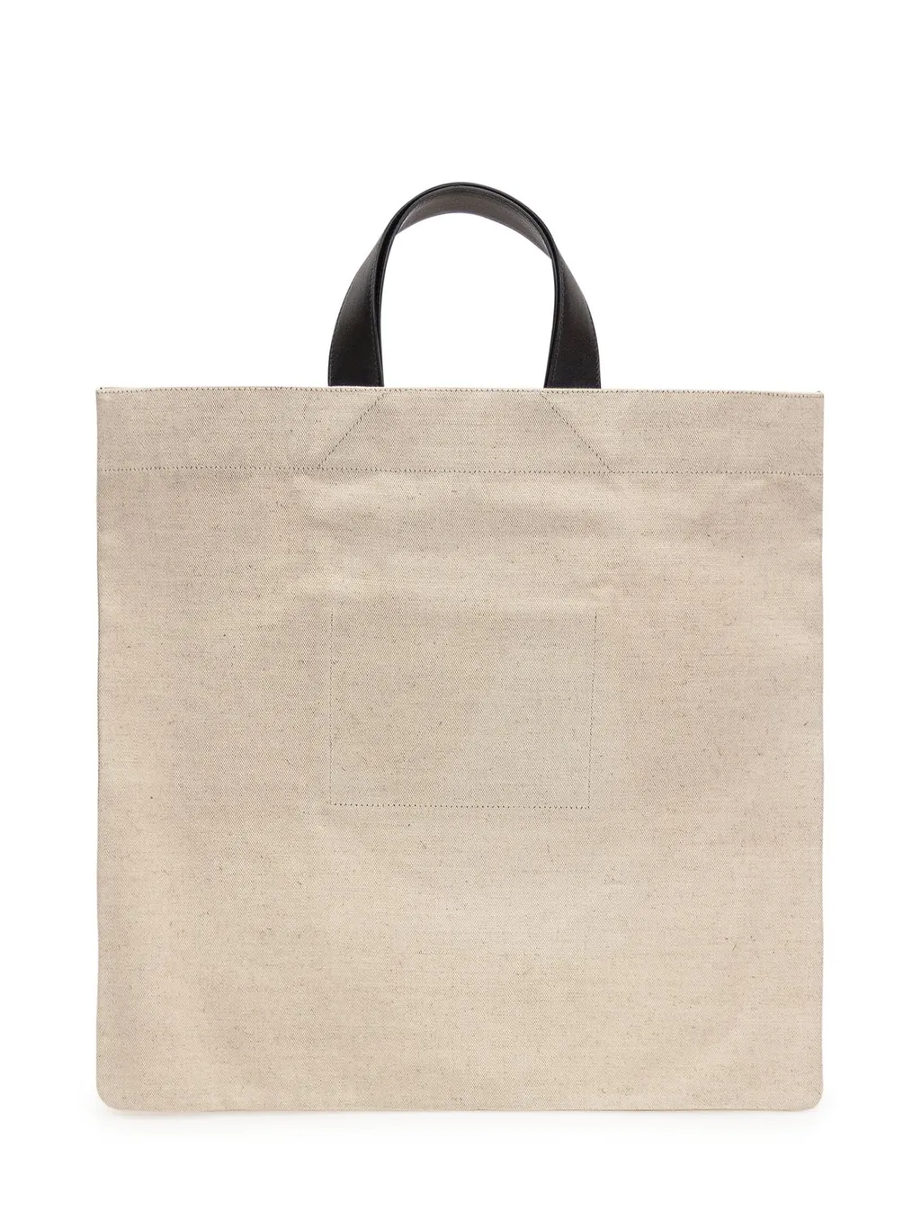 Jil Sander Logo Printed Square Shape Tote Bag