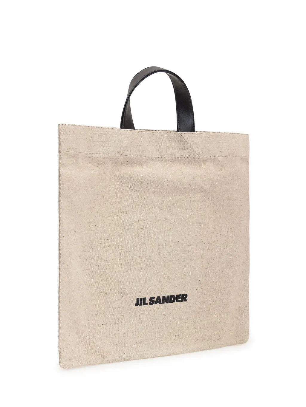 Jil Sander Logo Printed Square Shape Tote Bag
