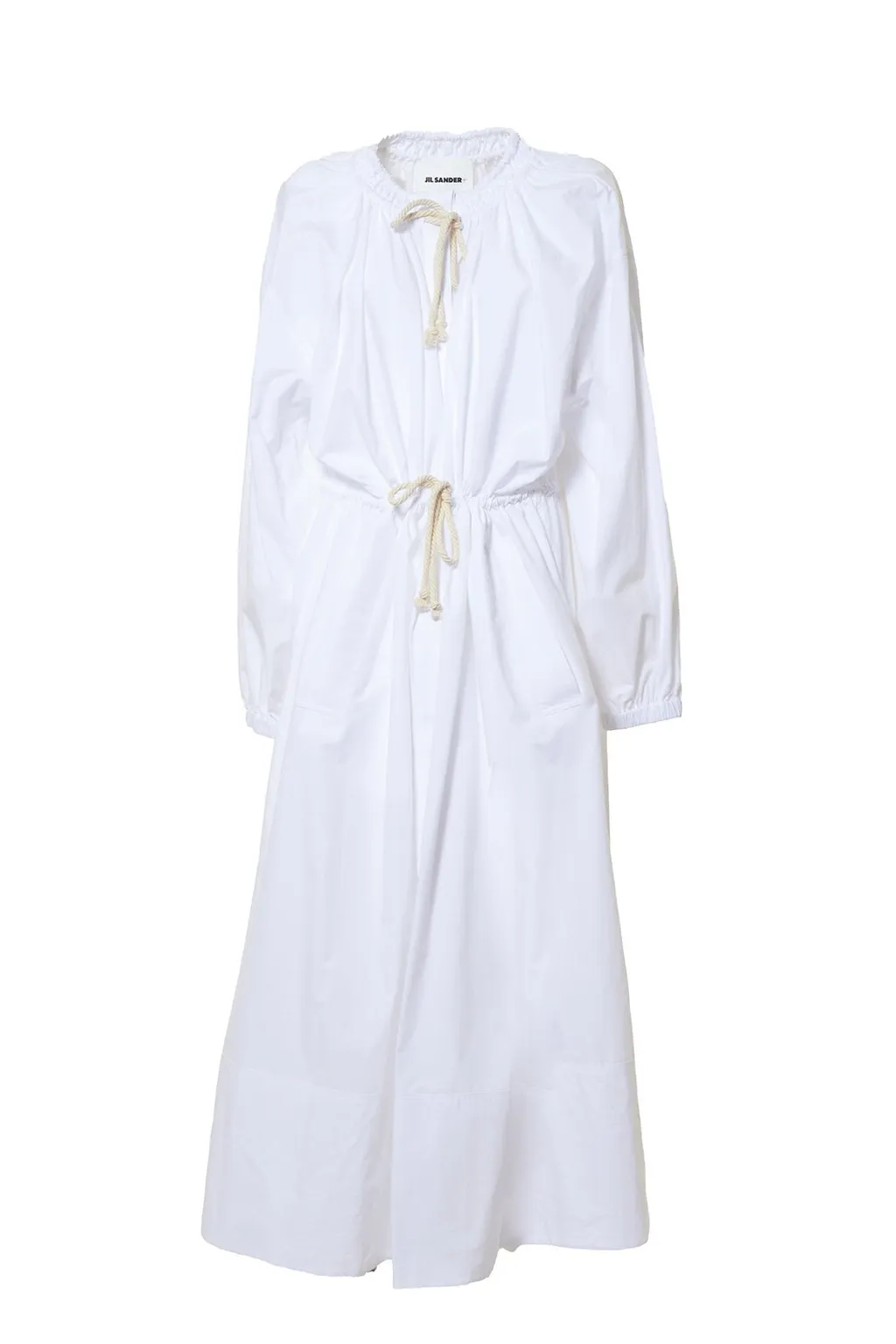 Jil Sander+ Gathered-Detailed Drawstring Fastened Dress