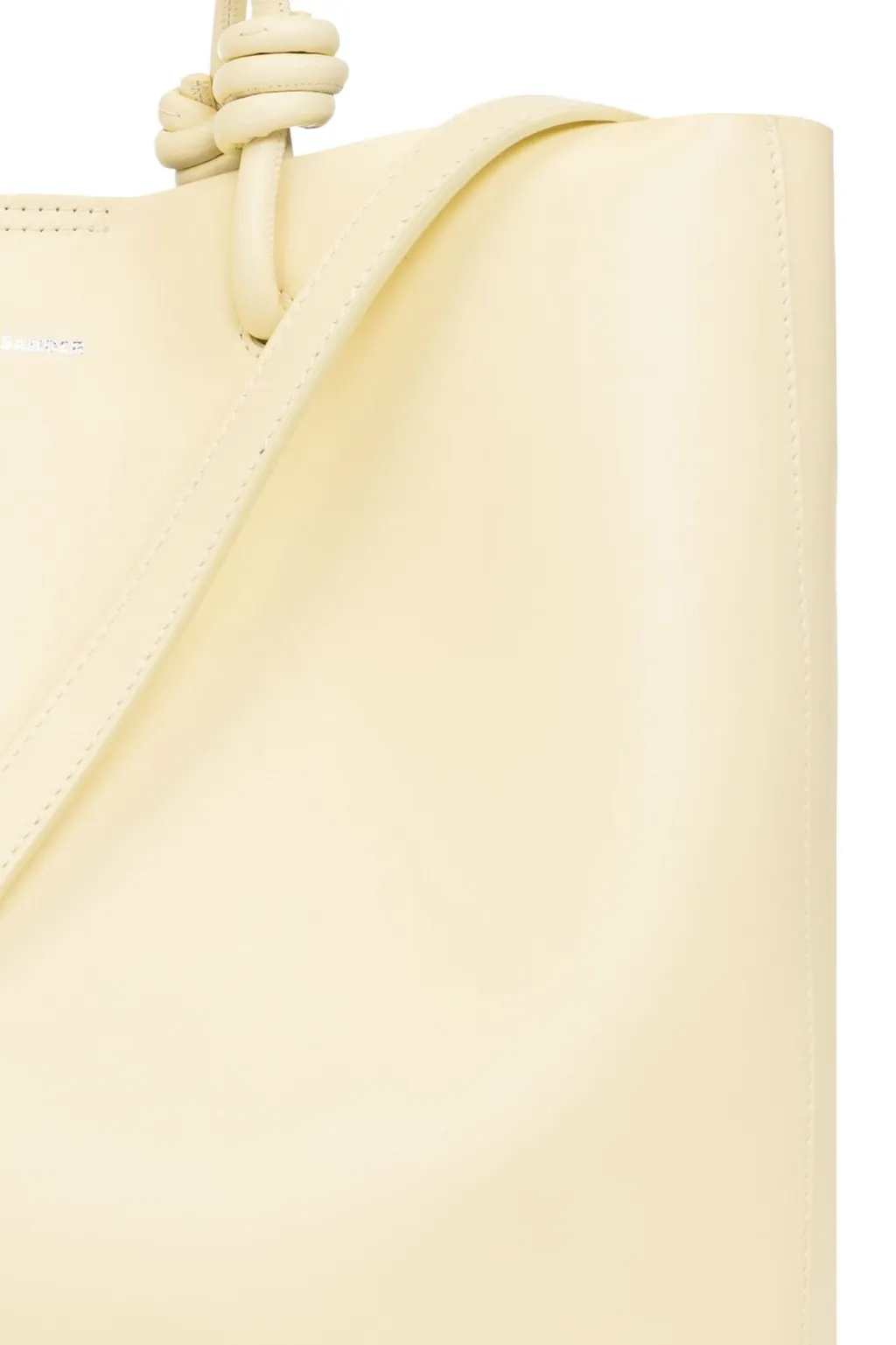 Jil Sander Logo Embossed Knot Detailed Tote Bag