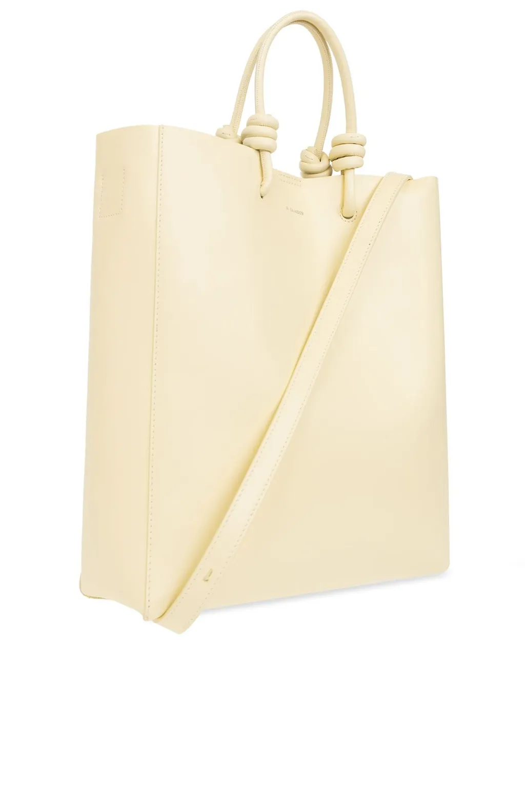 Jil Sander Logo Embossed Knot Detailed Tote Bag