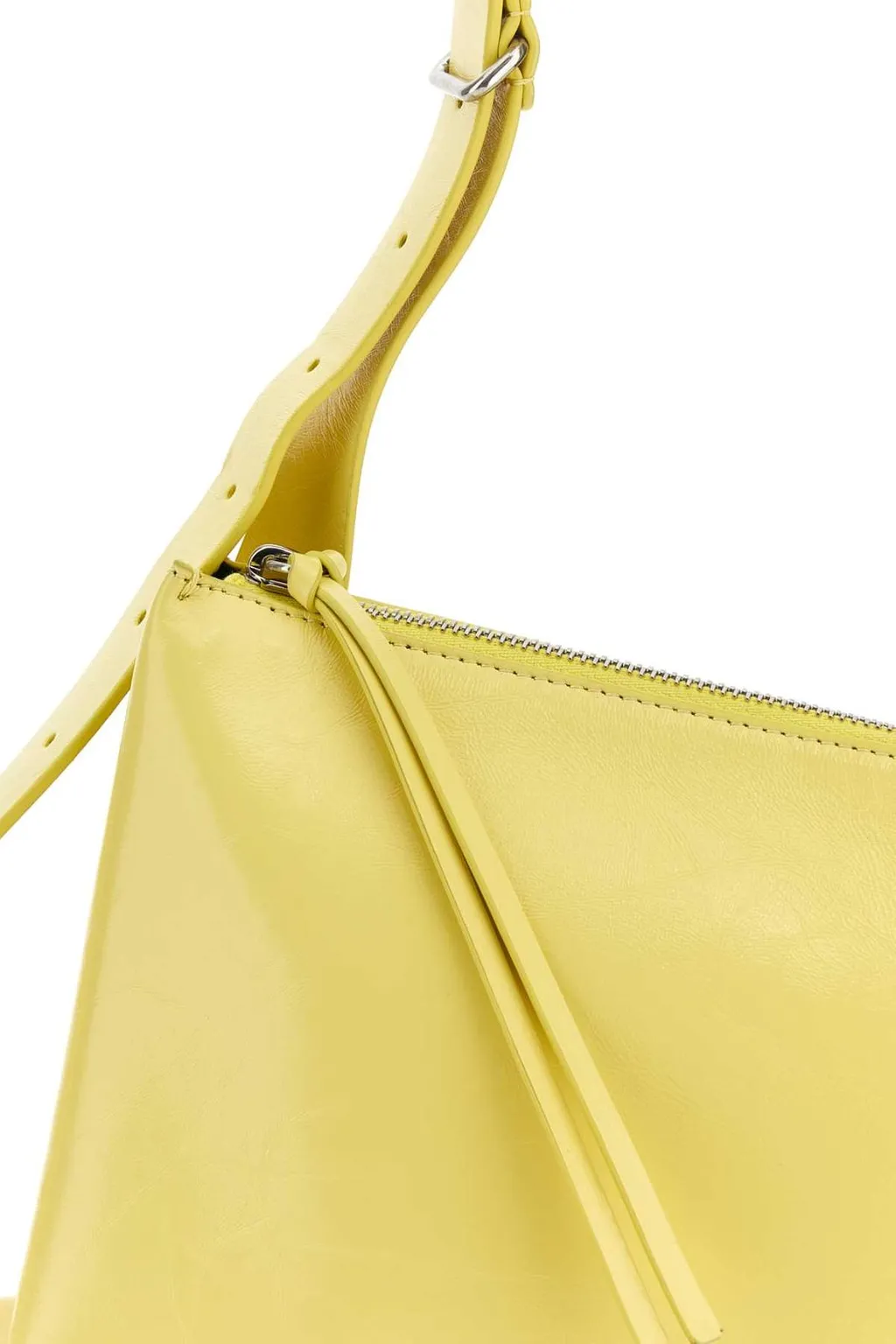 Jil Sander Folded Edge Zipped Medium Shoulder Bag