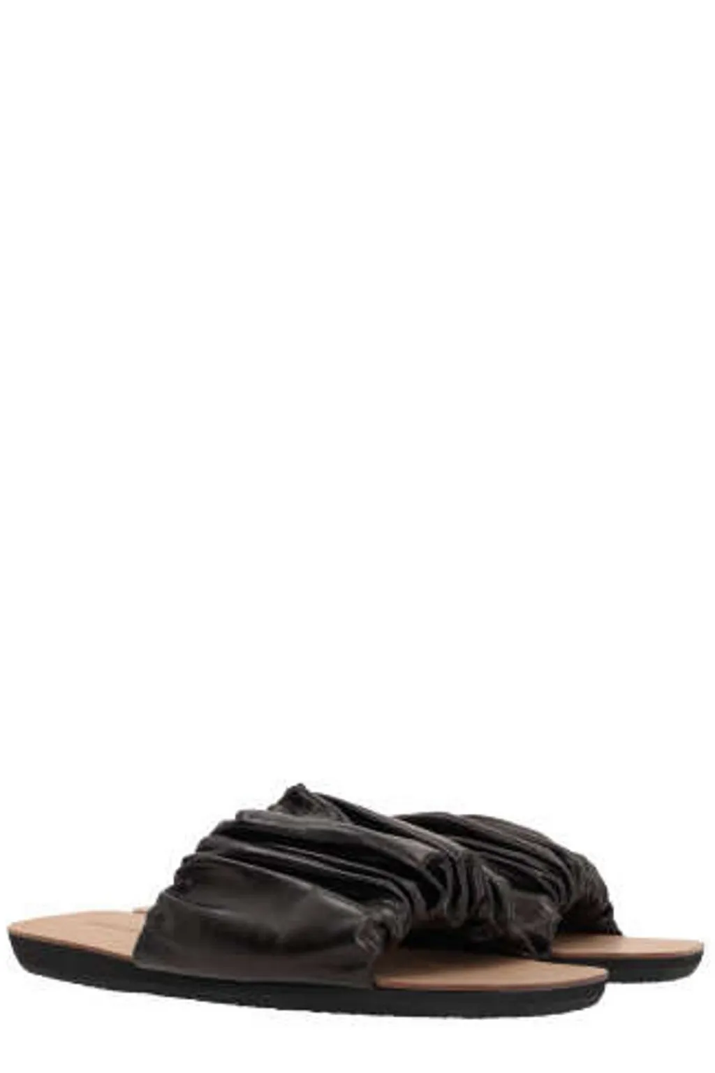 Jil Sander Gathered-Detailed Open-Toe Slides