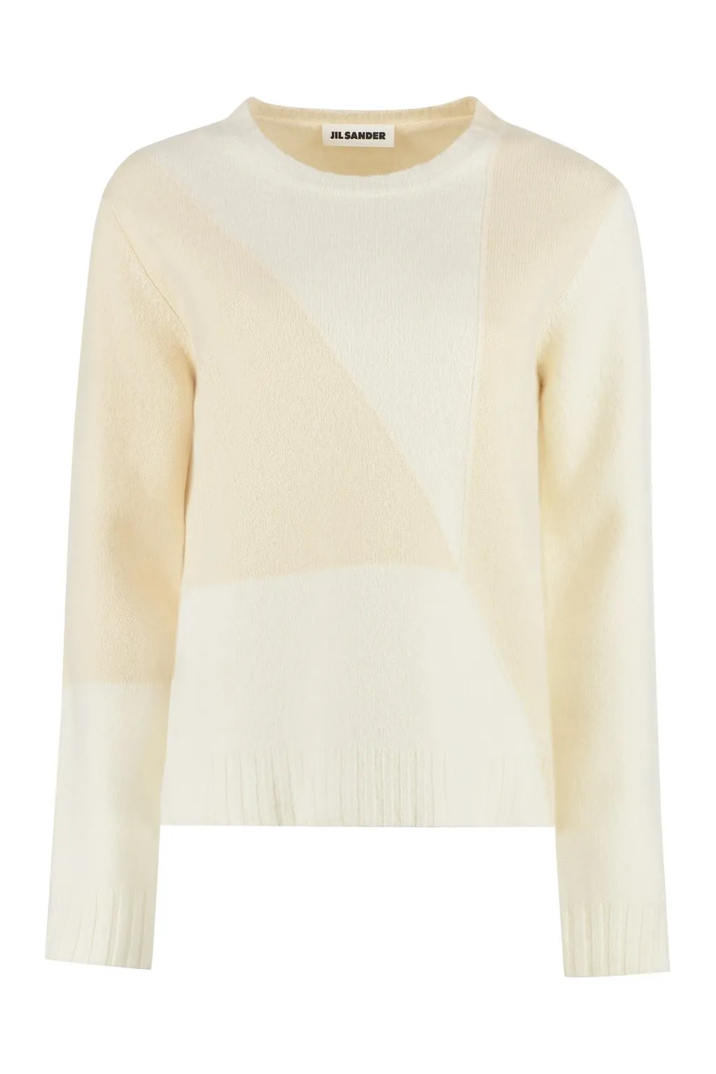 Jil Sander Colour-Blocked Crewneck Knitted Jumper