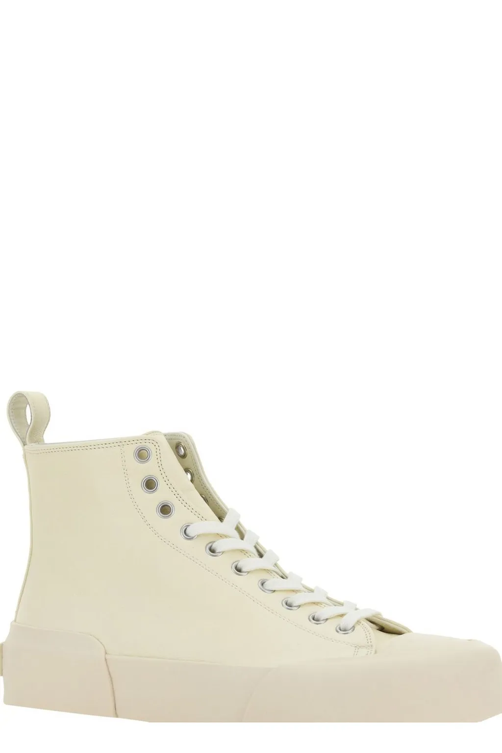 Jil Sander Lace-Up High-Top Sneakers