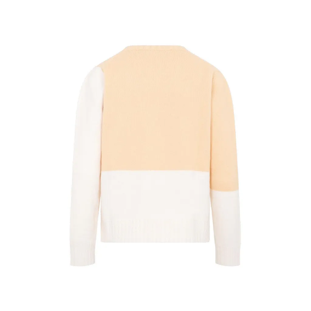 Jil Sander Colour-Blocked Crewneck Knitted Jumper
