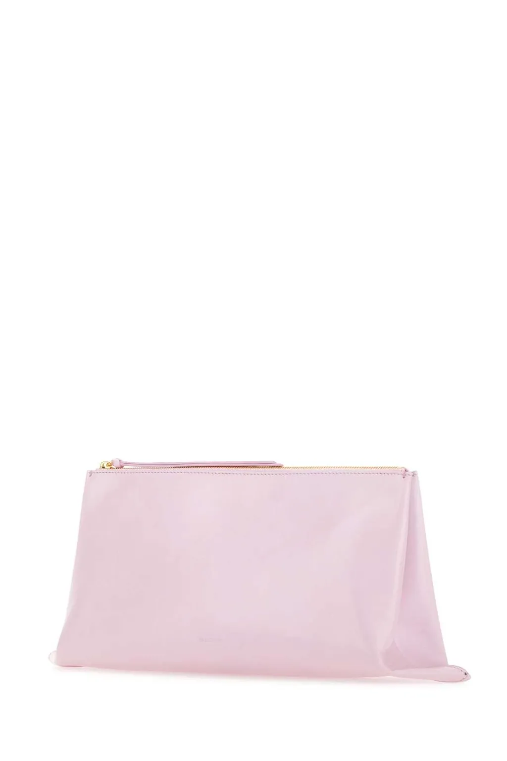Jil Sander	Logo Embossed Zipped Clutch Bag