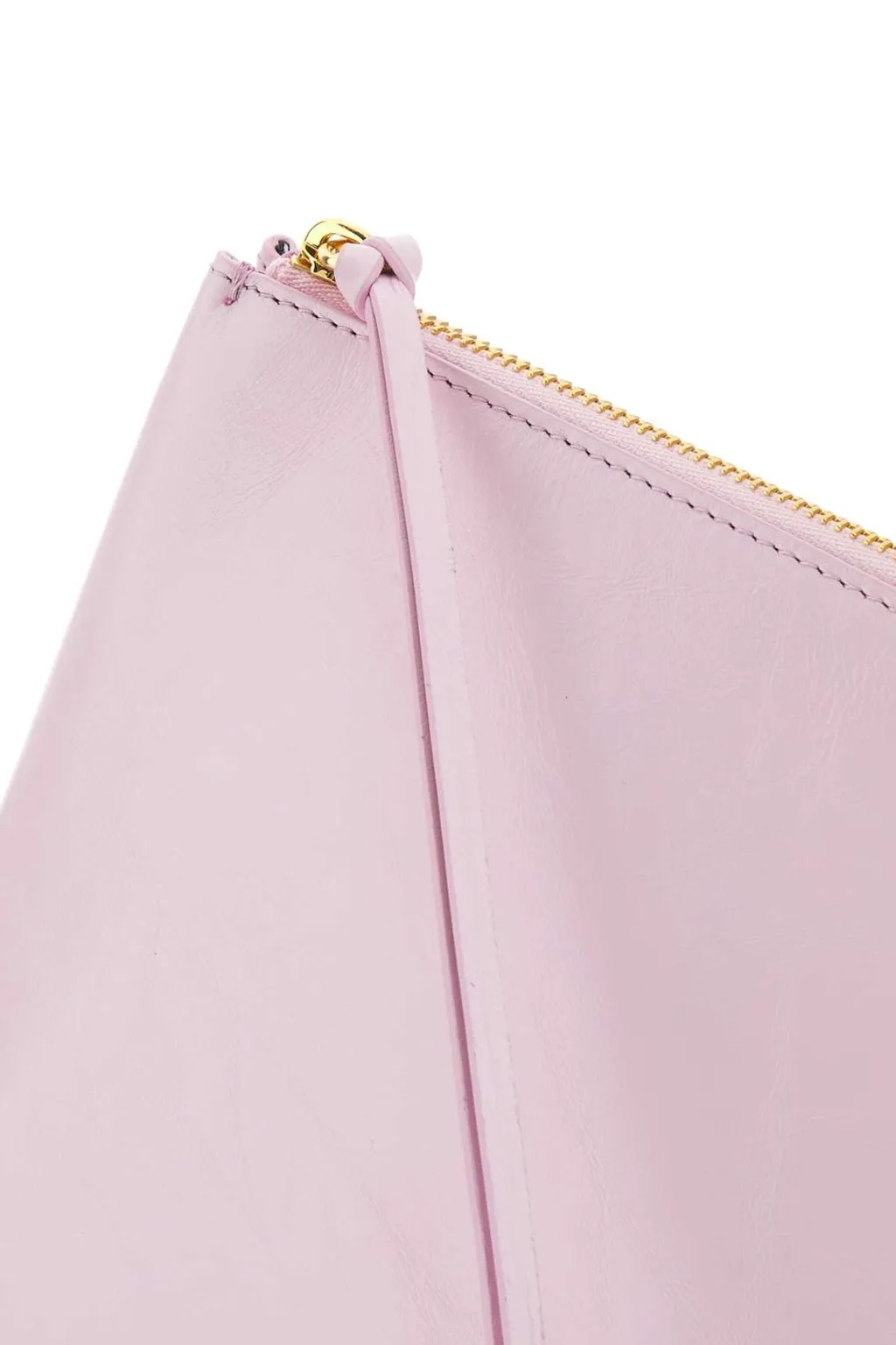Jil Sander	Logo Embossed Zipped Clutch Bag