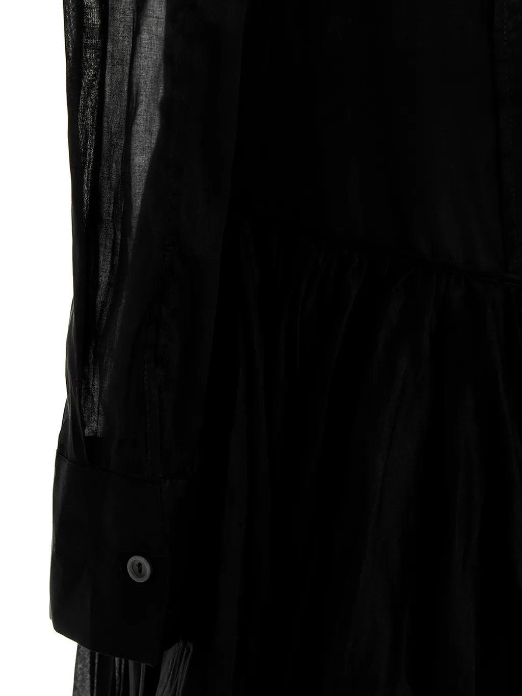 Jil Sander Pleat-Detailed Crewneck Midi Dress