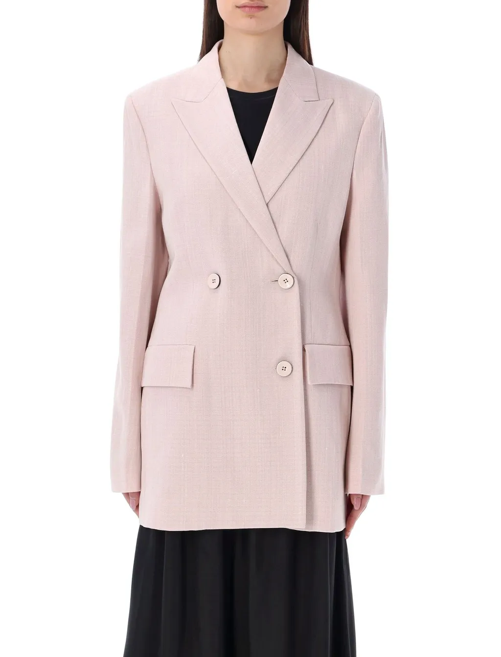 Jil Sander Double-Breasted Long-Sleeved Blazer