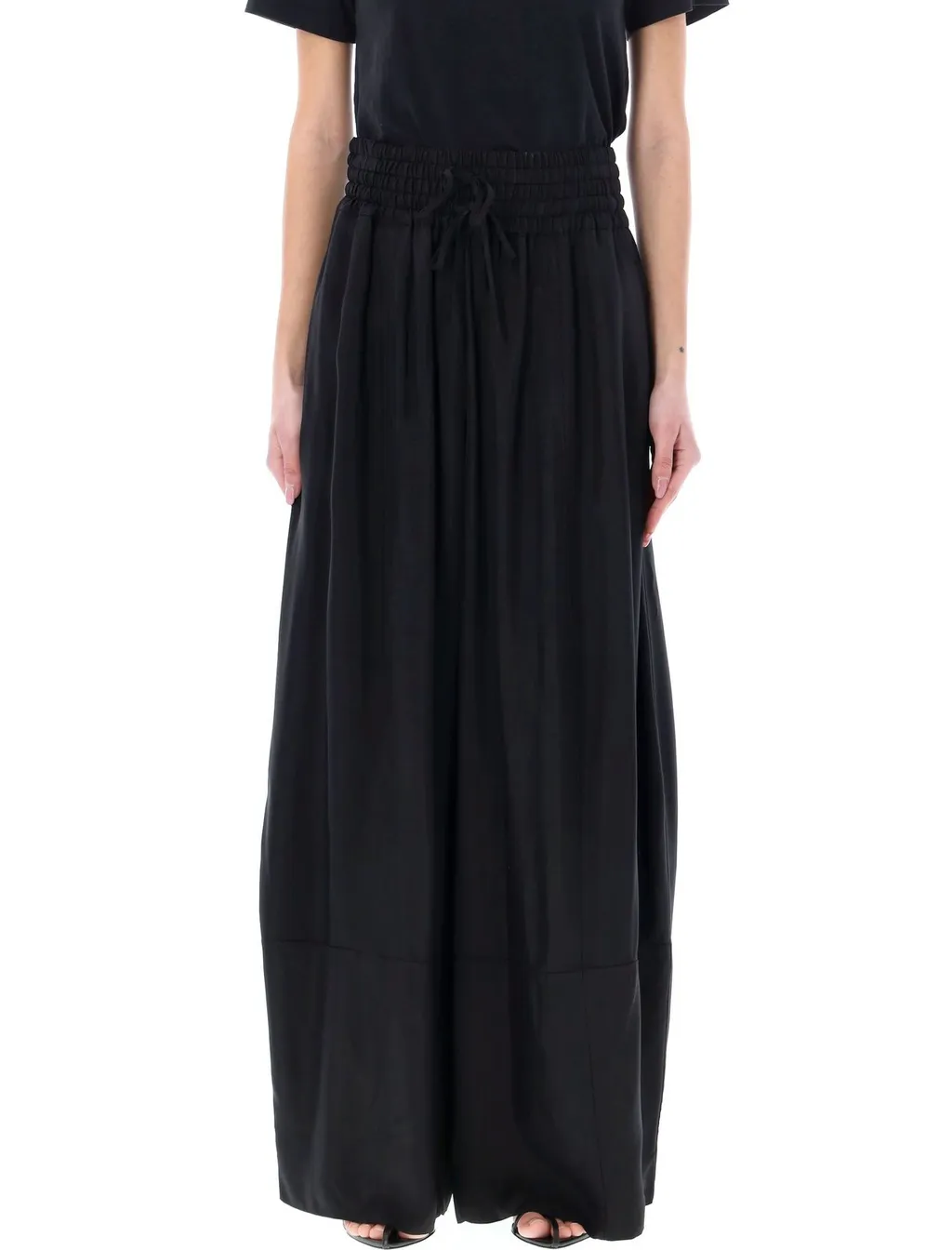 Jil Sander Pressed-Crease Wide Leg Palazzo Pants