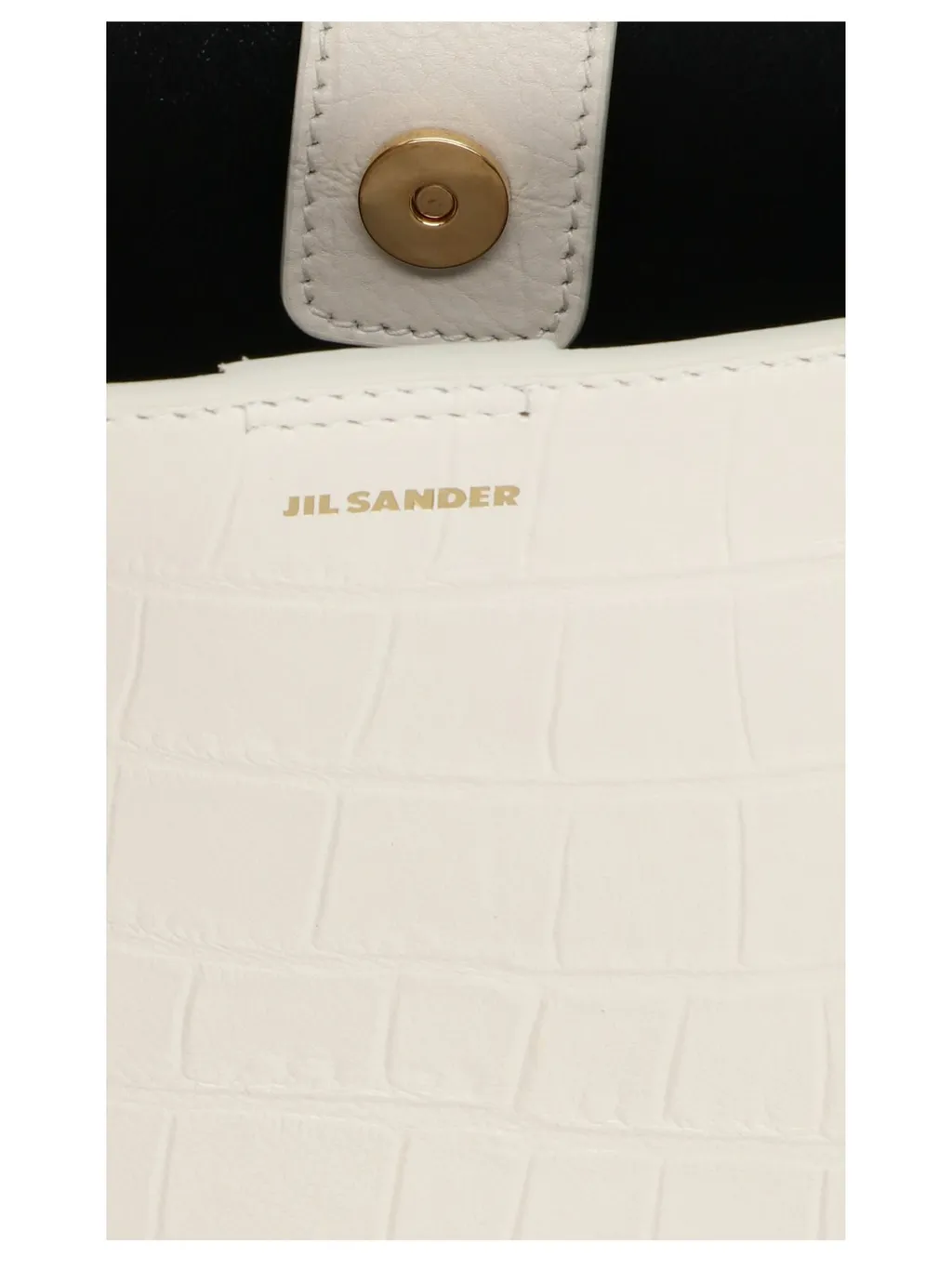 Jil Sander Logo Embossed Crossbody Bag