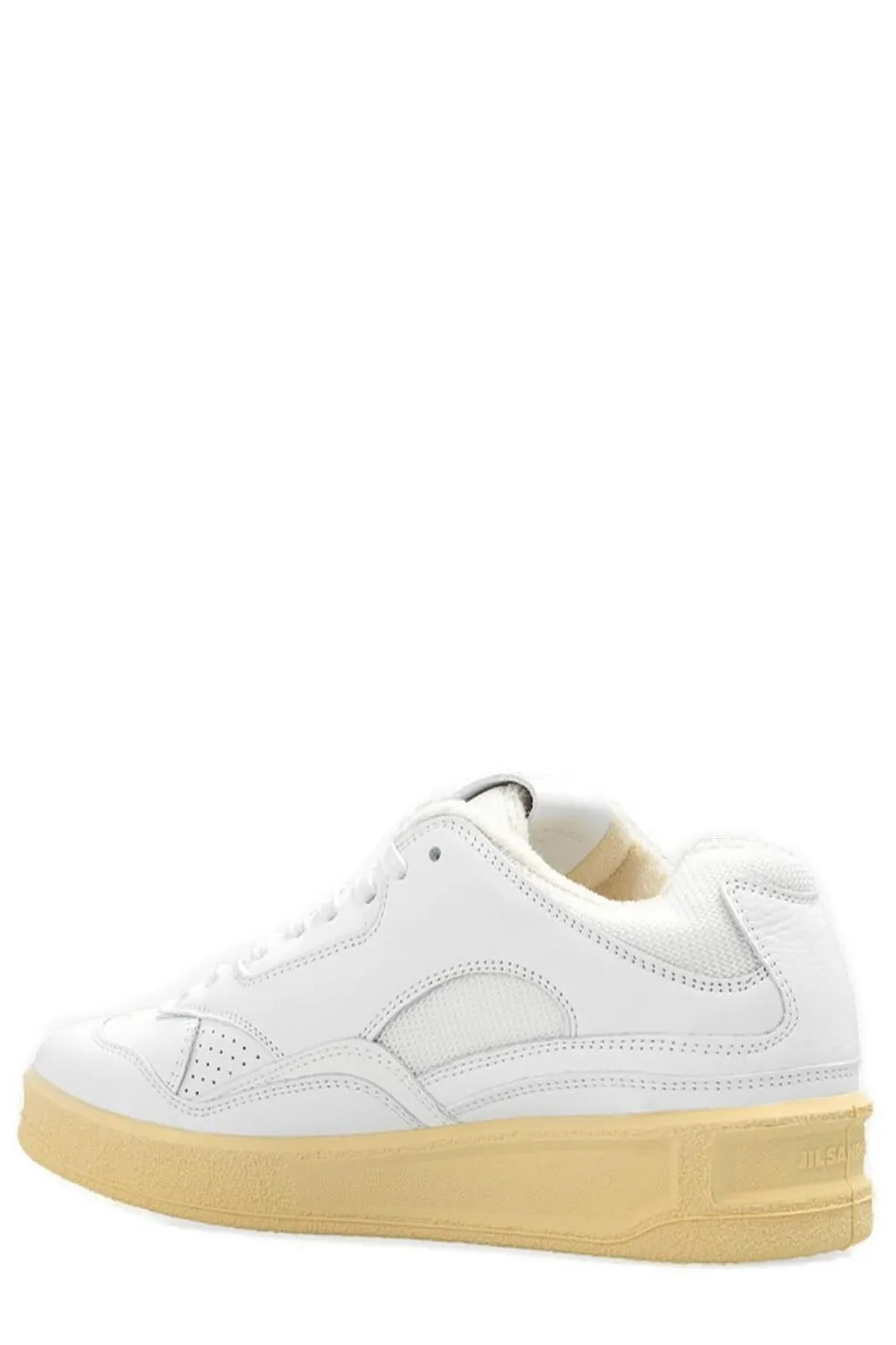Jil Sander Laced Logo Embossed Sneakers