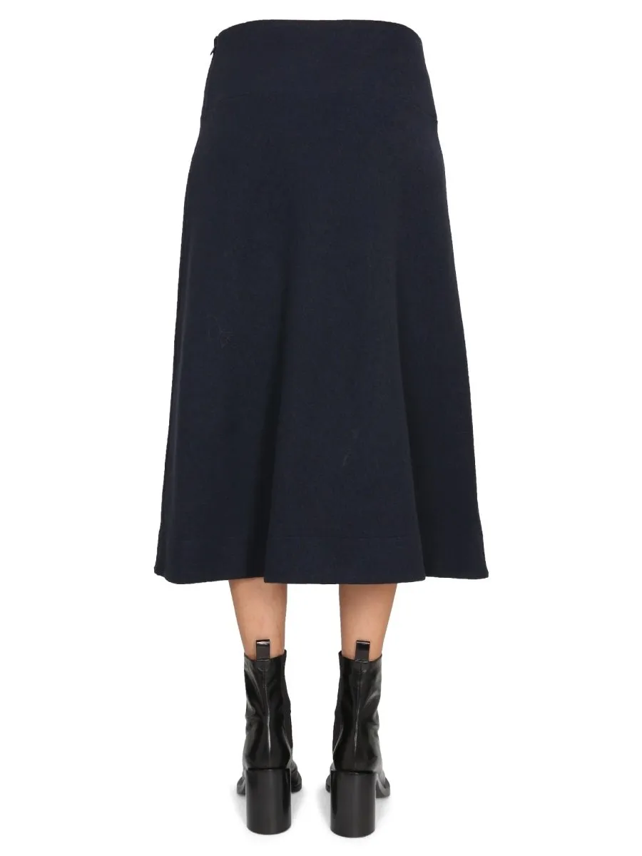 Jil Sander High-Waisted Flared Skirt