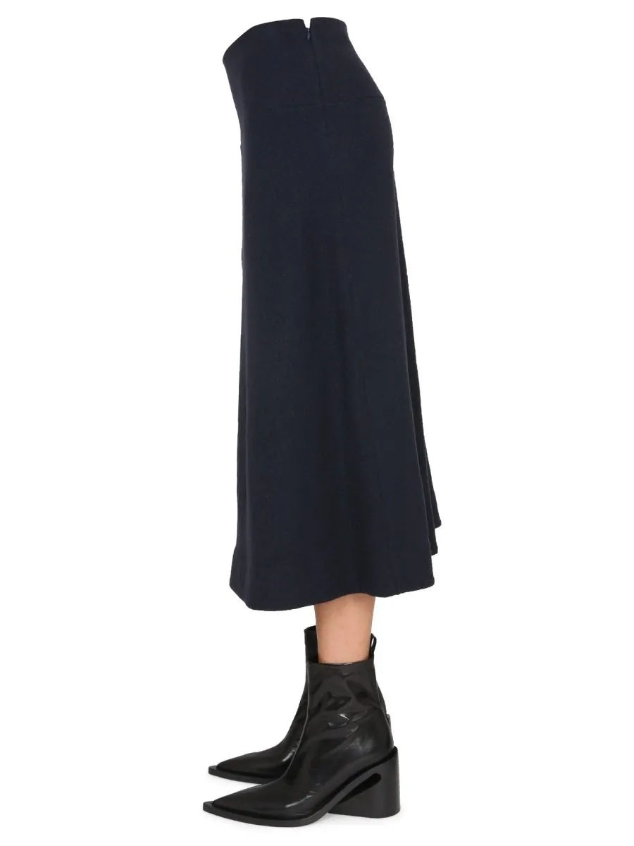 Jil Sander High-Waisted Flared Skirt