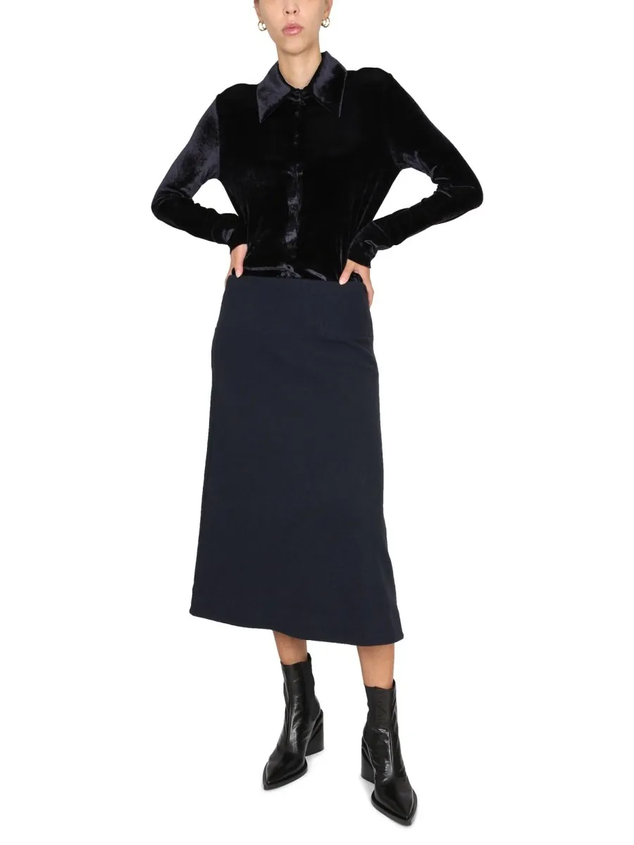 Jil Sander High-Waisted Flared Skirt