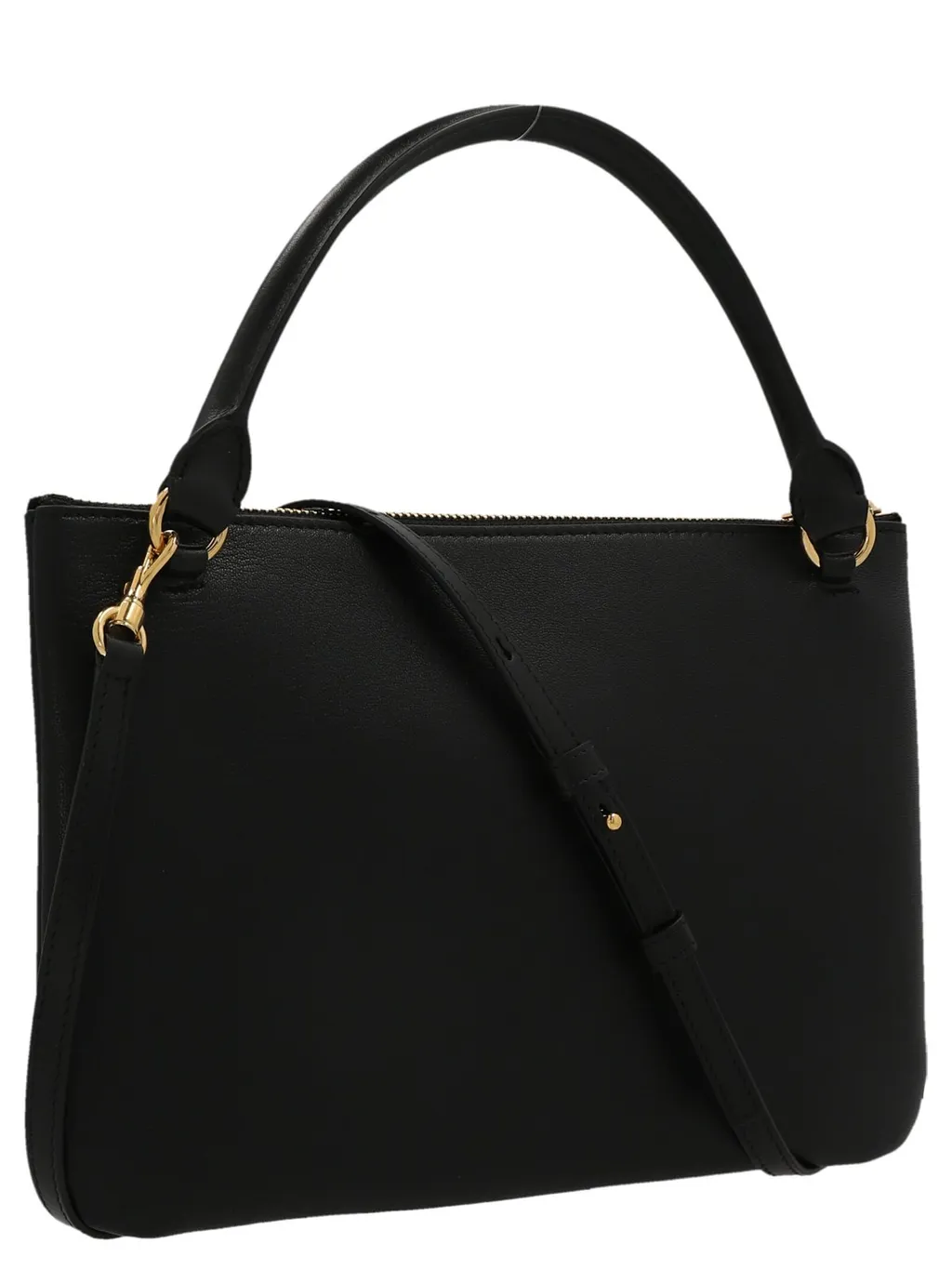 Jil Sander Logo Printed Zipped Tote Bag