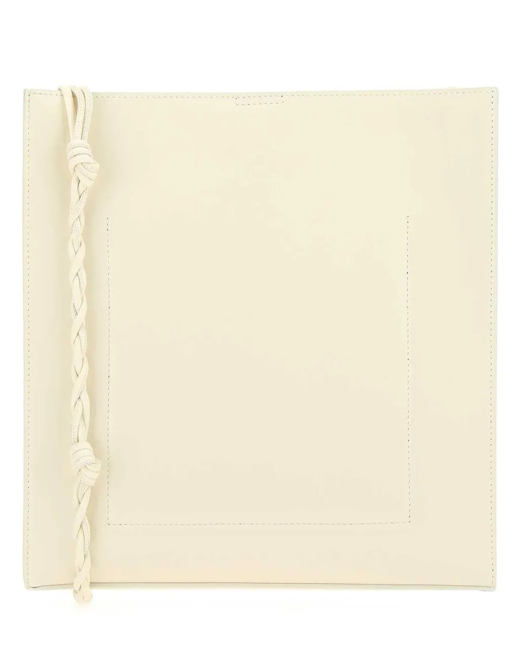 Jil Sander Tangle Logo Embossed Medium Crossbody Bag