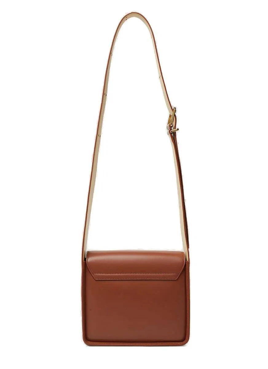 Jil Sander Logo-Detailed Foldover Top Crossbody Bag