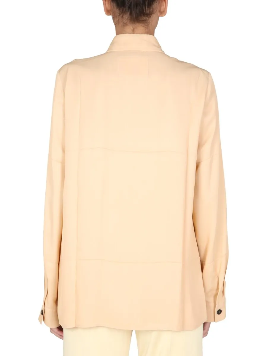 Jil Sander Pointed Collar Button-Up Shirt