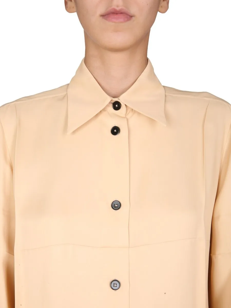 Jil Sander Pointed Collar Button-Up Shirt