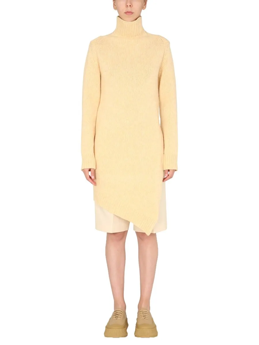 Jil Sander Roll-Neck Asymmetric Jumper
