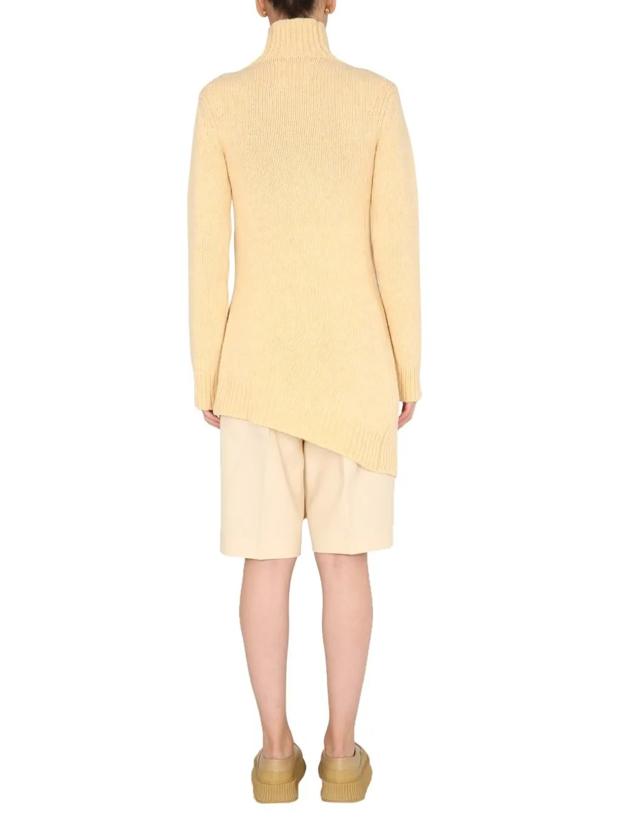 Jil Sander Roll-Neck Asymmetric Jumper