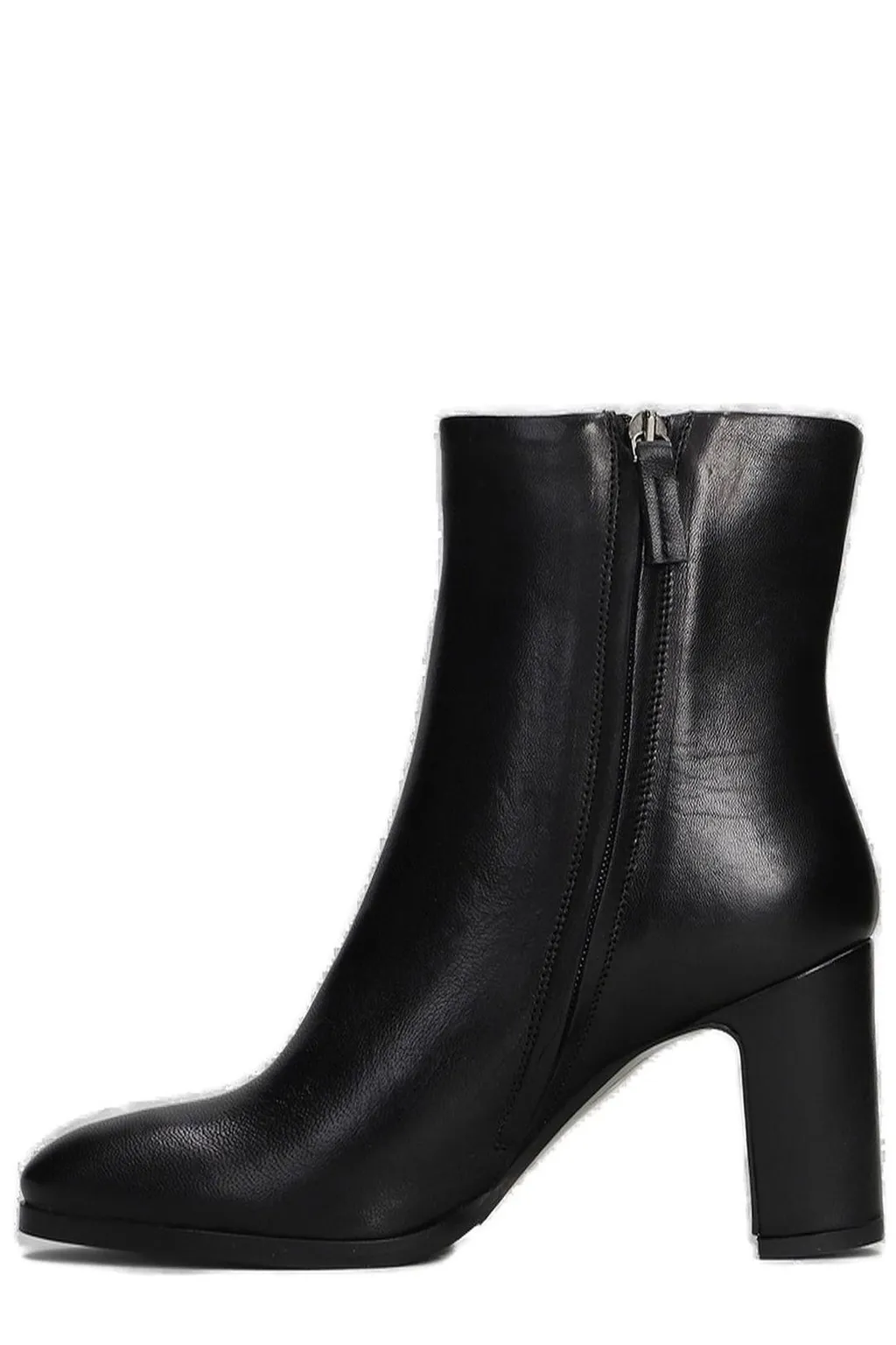 Julie Dee Block-Heel Zipped Ankle Boots